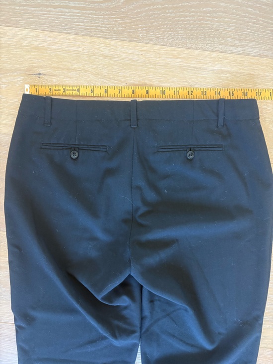 GAP True Straight Black Work Pants Stretch Size 10 Long Office Professional - Picture 6 of 9